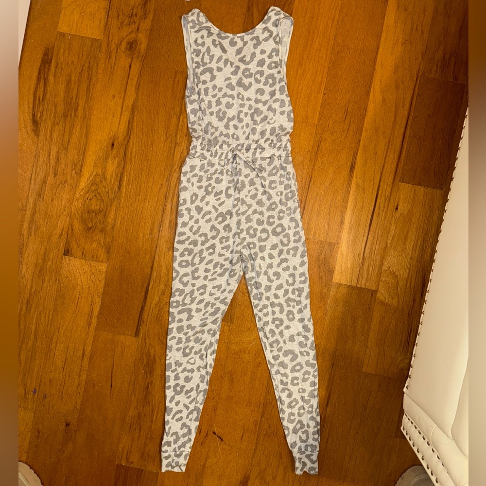 🤍Leopard Print Jumpsuit, Drawstring Cinch Waist, Stretchy